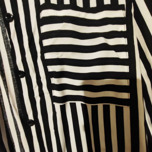 Long striped shirt black and white size L/XL like new
