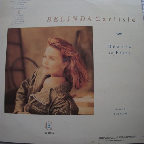 Belinda Carlisle Heaven On Earth vinyl used