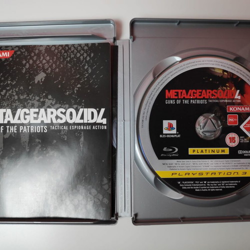Metal Gear Solid 4 Guns of the Patriots for PS3 like new