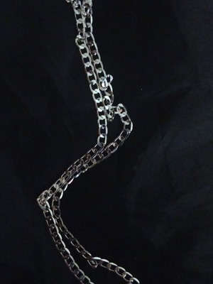 Ασημένια αλυσίδα Λεμού 50cm 4mm καινούργια