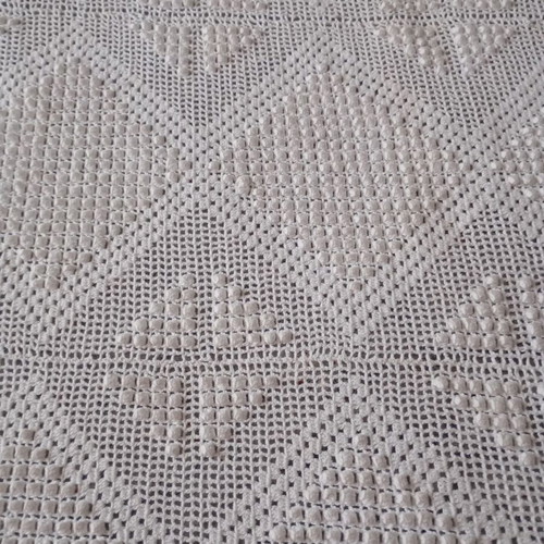 Handmade knitted blanket like new
