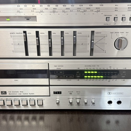Silver SS171 Turntable Radio Cassette Player and Equalizer new