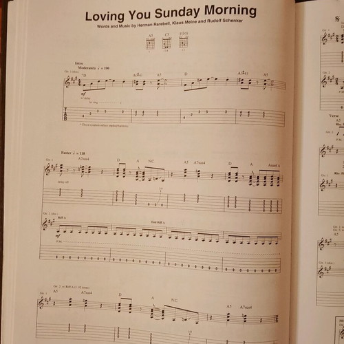 Best of Scorpions Sheet Music & Tablature used