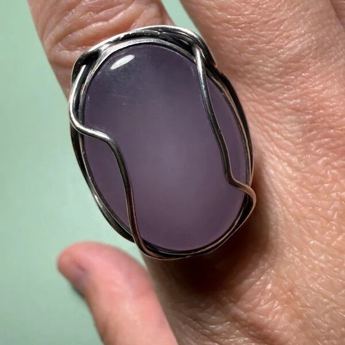 Handmade ring with silver 925 and amethyst used