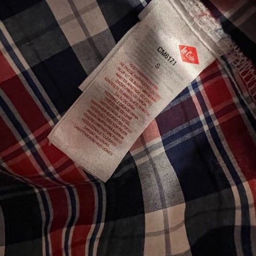 Lee Cooper Men's Checked Shirt Small New With Tags