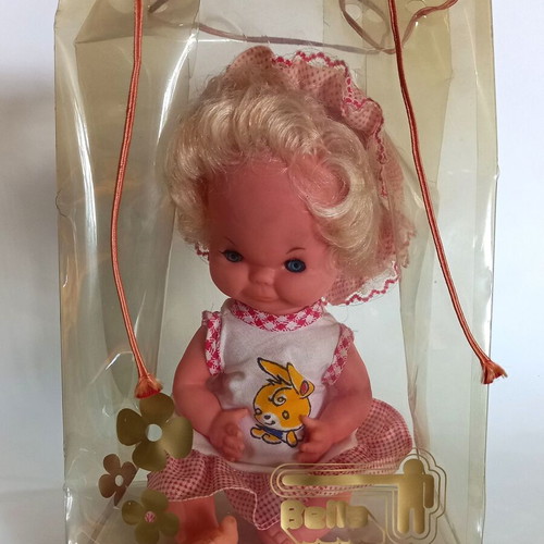 Vintage Bella Baby Doll used in original packaging from 1970s