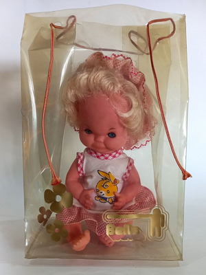 Vintage Bella Baby Doll used in original packaging from 1970s