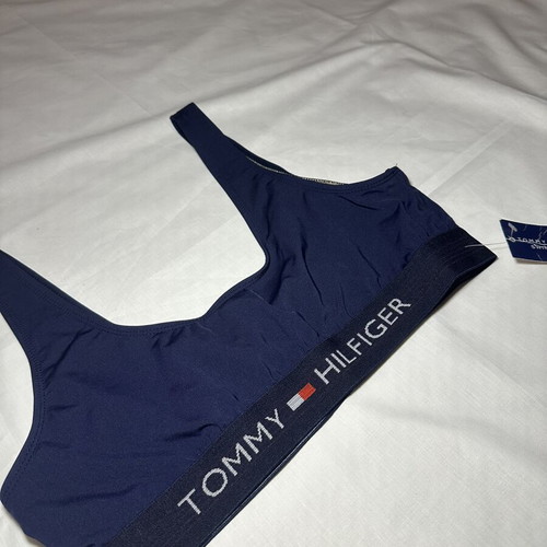 Tommy Hilfiger top swimwear women blue size XS new