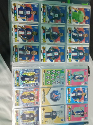 Paris Saint Germain Team 2023 Cards like new, collectible