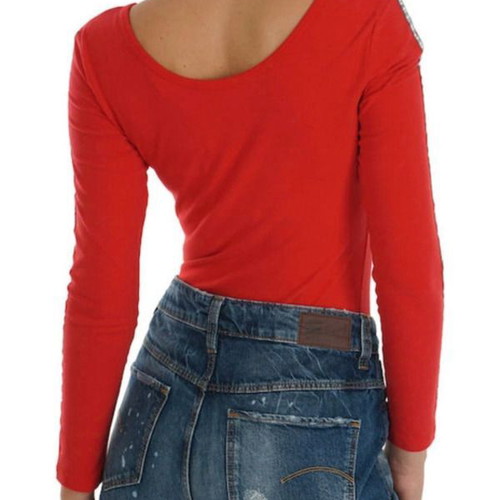 Superdry Maddox Sporty Red Bodysuit Medium New