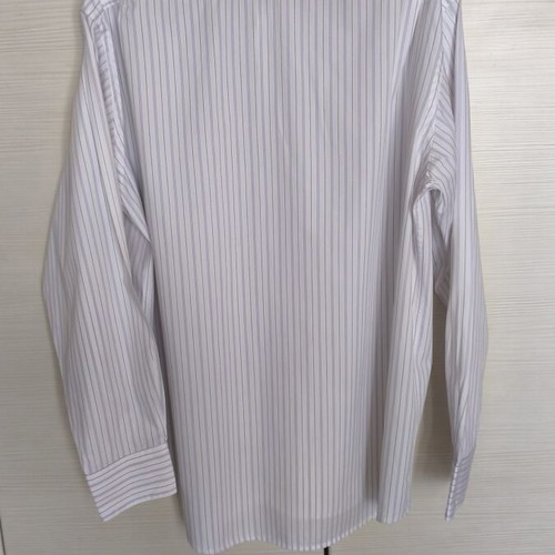 Lacoste men's dress shirt like new, size XL, white with blue and lilac stripes