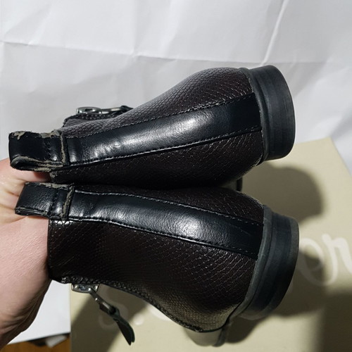 Straight black ankle boots used, size 40