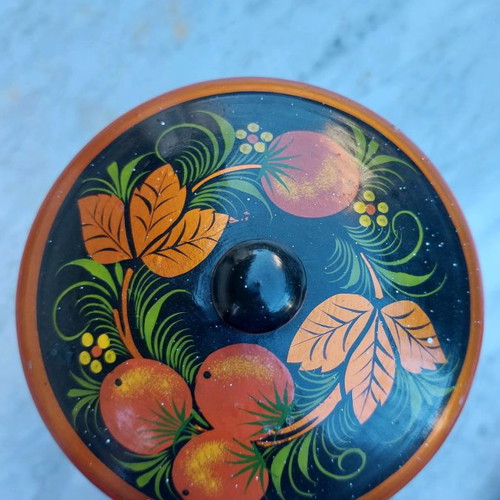 Russian Khokhloma set new, 9 pieces, traditional wooden