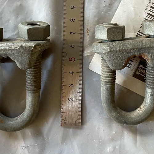 Wire rope clamps like new, set of 2 pieces