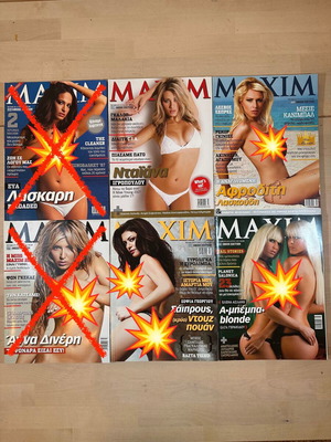 Maxim magazines pack of 6 issues 24 to 29 2007 like new