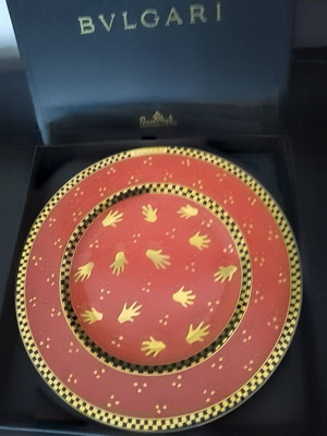 Bvlgari Rosenthal collectible plate, porcelain 18.5cm, new