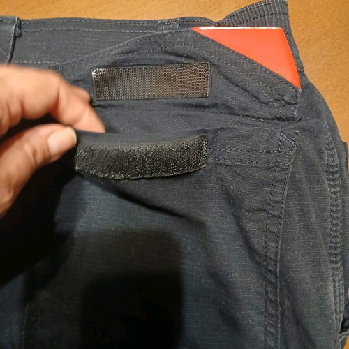 Cotton Work Pants Blue With Reflective Stripes Used