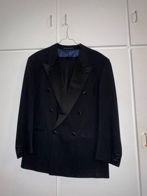 Rossi Tuxedo Double Breasted Black Size 50 Like New
