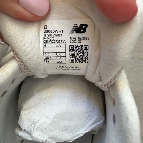 New Balance 9060 Unisex Shoes New, white and beige sneakers