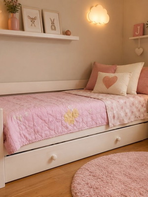 Mojo children's bed with Media Strom Premium Touch mattress like new