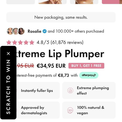 Smooche Extreme Lip Plumper like new