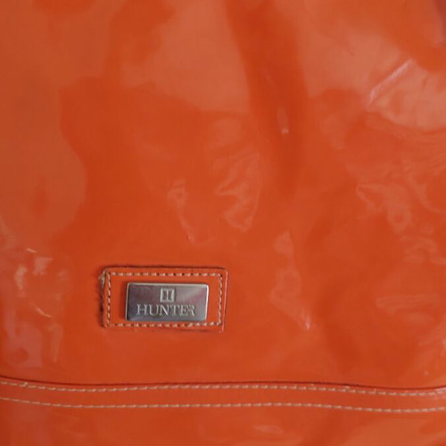 Hunter women's crossbody bag, orange patent leather