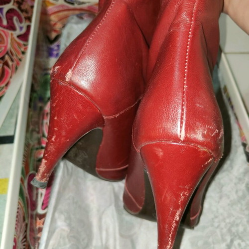 Tommy Hilfiger collaboration Zendaya & Tommy boots used, size 40, burgundy