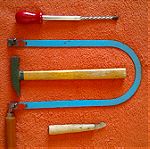  Σχολικά εργαλεία ξυλογλυπτικής δεκαετίας'60 (4 τεμάχια)