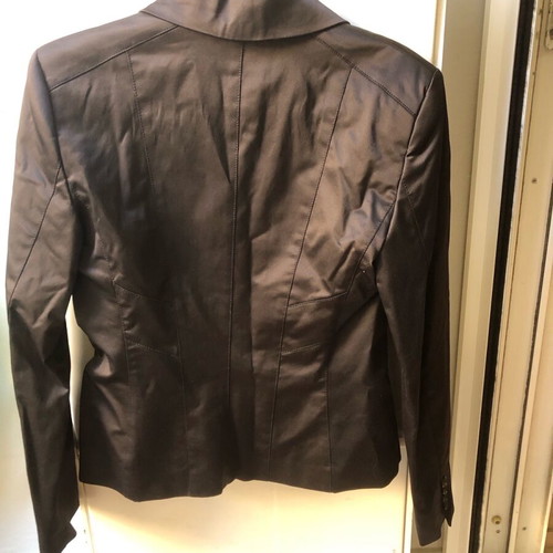 Toi-moi satin jacket and skirt set like new, size M, black