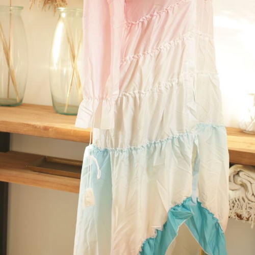 Beachwear boho ombré pastel dress new, lightweight and flowing