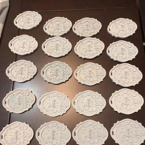 Porcelain decorative bombonieres handmade, pack of 20