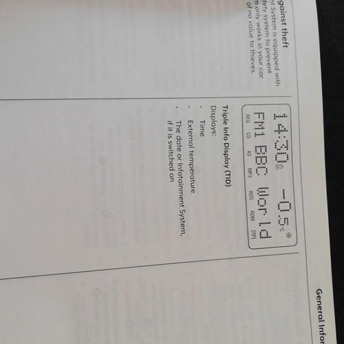 Opel CD 30 user manual used