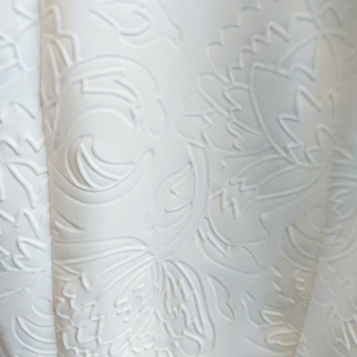 White embossed dress Small used, Toi&Moi, short with adjustable straps