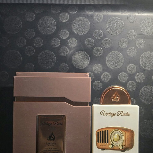 Lattafa Vintage Radio Tester Sample Eau de Parfum 3ml new
