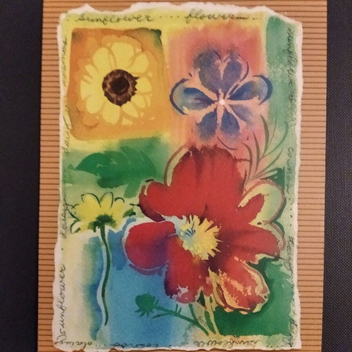 Greeting card new with floral design