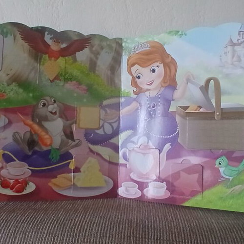Disney Junior Sofia interactive children's book with 50 flaps