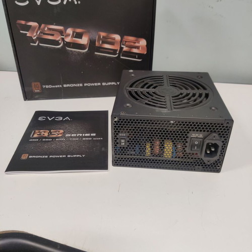 EVGA 750 B3 power supply 750W 80+ Bronze full modular like new