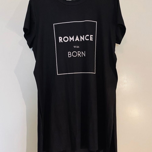 Pull&Bear long T-shirt with side slits, suede texture, like new