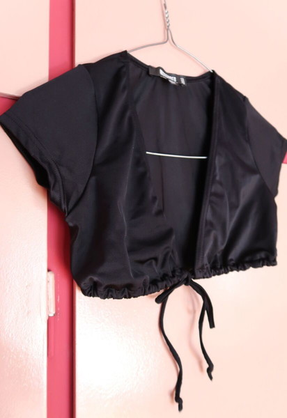 Black bikini top, XS