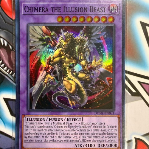 Chimera the Illusion Beast Yu-Gi-Oh! card, Super Rare