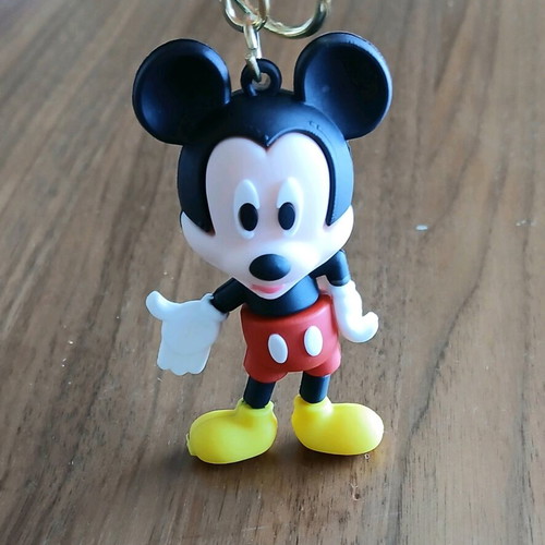 Mickey Mouse keychain figure new, soft plastic