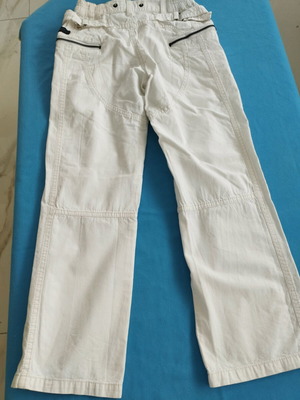 Amaretto kids white pants No. 10 like new, 100% cotton