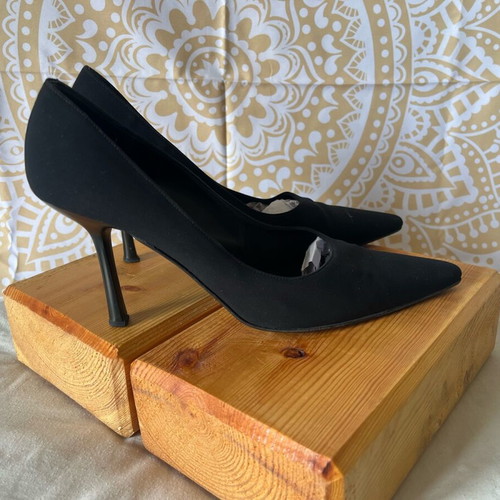 Stiletto pumps used, black, size 39