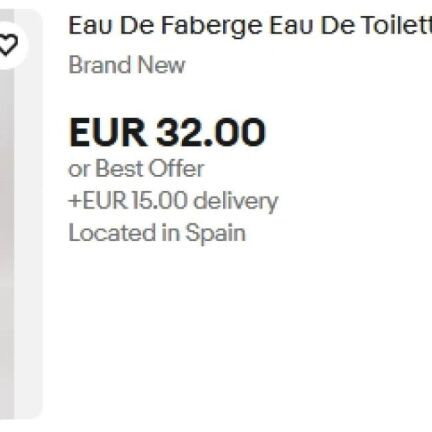 Eau de Faberge women's set new, eau de toilette 100ml and deodorant 100ml