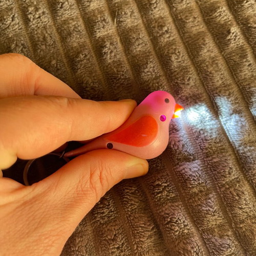 Keychain with light and sound pink like new