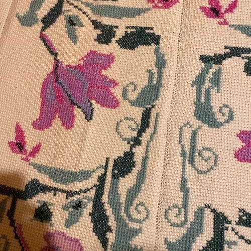 Handmade double knitted blanket like new 2x2 meters
