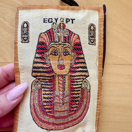 King Tut Egypt Set journal, metal bookmark & fabric wallet new