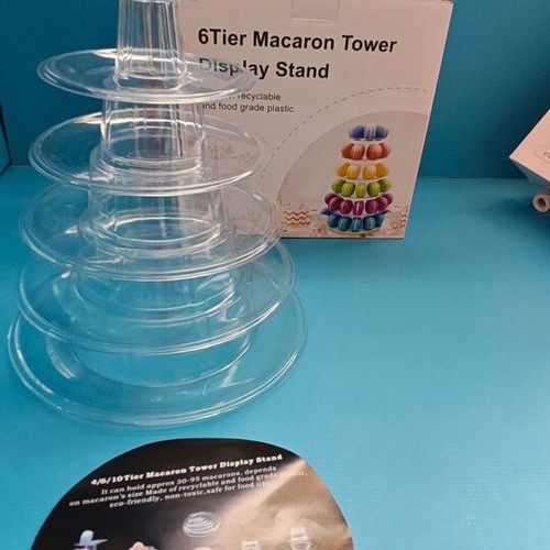 Clear 6-Tier Cake Stand New Plastic Dessert Display