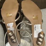 Steve Madden women's sandal, tan, size 38, 7cm heel