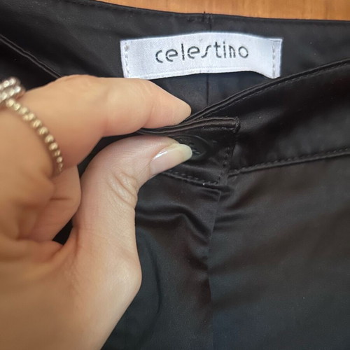Celestino satin shorts new, size Small, black